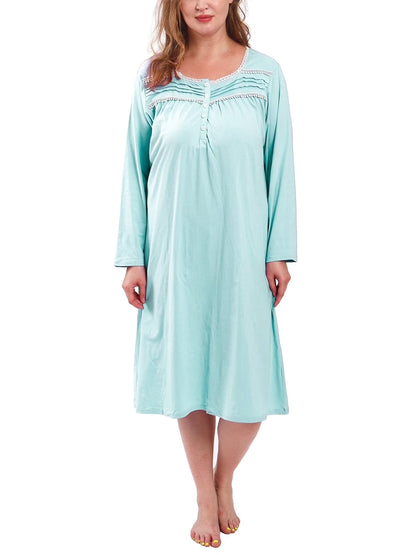 100% Cotton Nightgowns for Women Plus Size Nightgowns